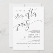 パーティー結婚の後は幸いにも 招待状 (正面)