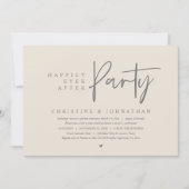 パーティー結婚の後は幸いにも 招待状 (正面)