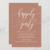 パーティー結婚の後は幸いにも 招待状 (正面/裏面)