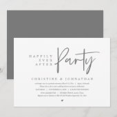 パーティー結婚の後は幸いにも 招待状 (正面/裏面)