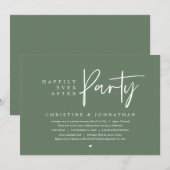 パーティー結婚の後は幸いにも 招待状 (正面/裏面)