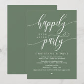 パーティー結婚の後は幸いにも 招待状 (正面/裏面)