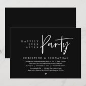 パーティー結婚の後は幸いにも 招待状 (正面/裏面)
