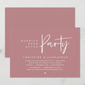 パーティー結婚の後は幸いにも 招待状 (正面/裏面)