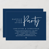 パーティー結婚の後は幸いにも 招待状 (正面/裏面)