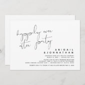 パーティー結婚の後は幸いにも 招待状 (正面/裏面)