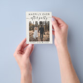 パーティー結婚予算の後ずっと幸せに撮った写真 チラシ (手)