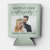 パーティー結婚写真のセージの後で幸せに 缶クーラー (正面)