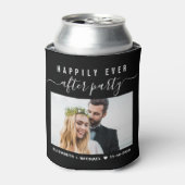 パーティー結婚写真の後の幸せなカスタムい 缶クーラー (缶正面)