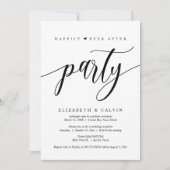 パーティー結婚・インヴィータの後、幸いにも彼の駆け落ち 招待状 (正面)
