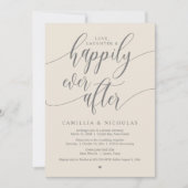 パーティー結婚・インヴィータの後、幸いにも彼の駆け落ち 招待状 (正面)