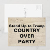 パーティー耐性でトランプ国に立ち向かう インビテーションポストカード (正面/裏面)