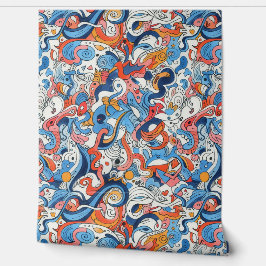 パーティー背カラフル面手書きドードル 壁紙