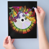 パーティー背景 チラシ (手)