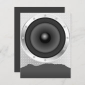 パーティー背景 招待状 (正面/裏面)