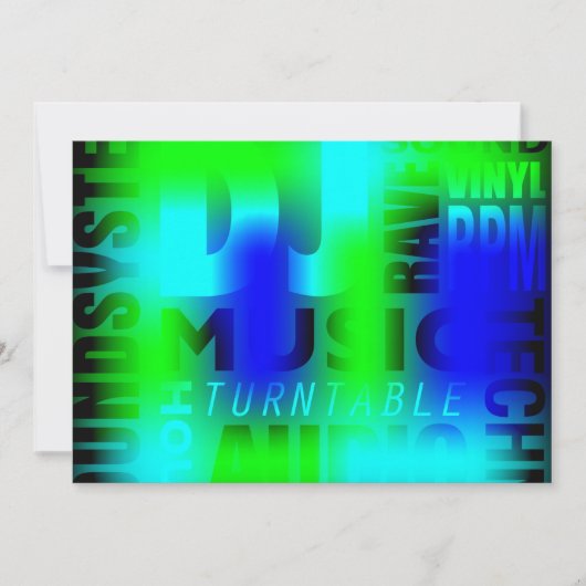 パーティー背景 招待状 (正面)