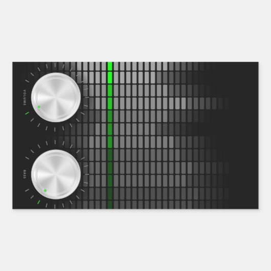 パーティー背景 長方形シール (正面)