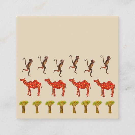 パーティー興行の名刺 スクエア名刺 (裏面)