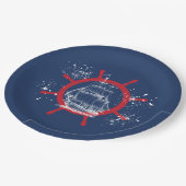 パーティー航海のサイルボートブルー ペーパープレート (アングル)