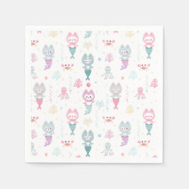 パーティー航海のナプキンスをテーマにした誕生日パーティー。 スタンダードカクテルナプキン