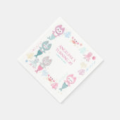 パーティー航海のナプキンスをテーマにした誕生日パーティー。 スタンダードカクテルナプキン (角)