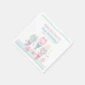 パーティー航海のナプキンスをテーマにした誕生日パーティー。 スタンダードカクテルナプキン (角)