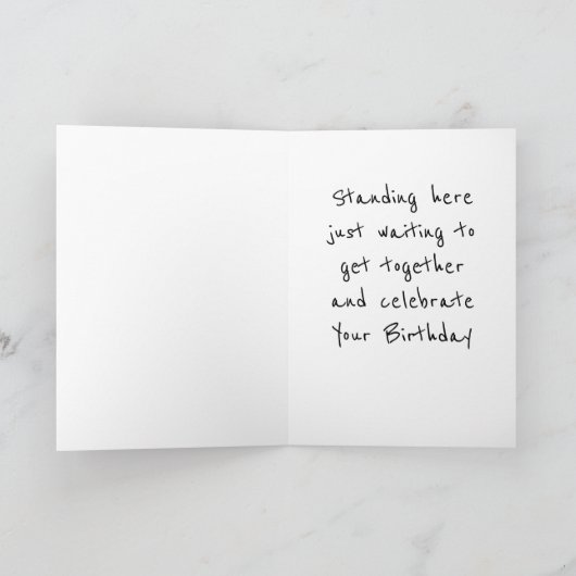 パーティー要求の準備が整いましたパーティー誕生日 カード (内部)