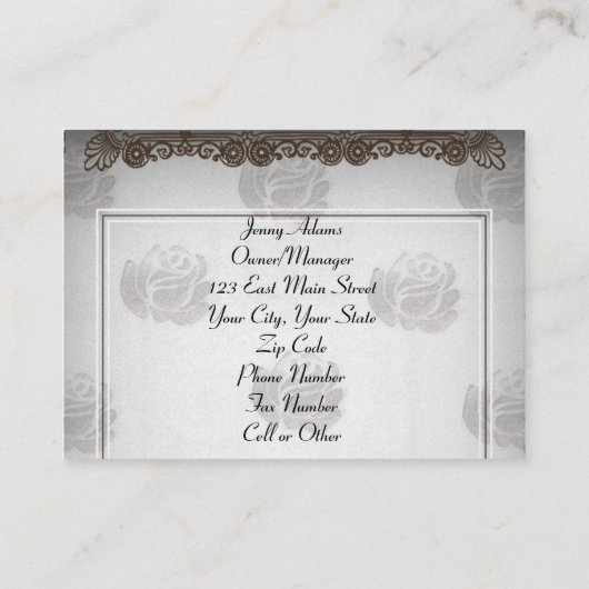 パーティー計画 名刺 (裏面)