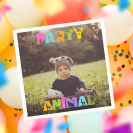 パーティー誕生日カスタム写真 スタンダードカクテルナプキン