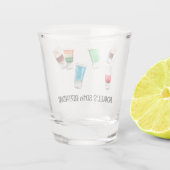 パーティー誕生日ドリンクアルコールパーティー パーソナライズされた ショットグラス (裏面)