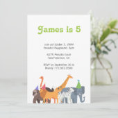 パーティー誕生日パーティーの招待 招待状 (スタンド正面)