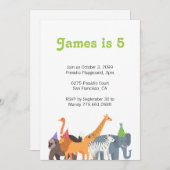 パーティー誕生日パーティーの招待 招待状 (正面/裏面)