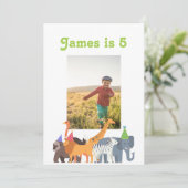 パーティー誕生日パーティーカスタム写真 招待状 (スタンド正面)