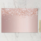 パーティー赤面バラ金ゴールドグリッター紙ランチョンマット ペーパーパッド (インサイチュ)