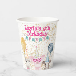 パーティー農園パーソナライズされた動物 紙コップ