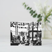 パーティー通りルラバルハルガティナウブラックnホワイト ポストカード (スタンド正面)