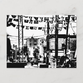 パーティー通りルラバルハルガティナウブラックnホワイト ポストカード