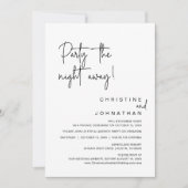 パーティー遠くにの結婚駆け落ち 招待状 (正面)