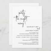 パーティー遠くにの結婚駆け落ち 招待状 (正面/裏面)