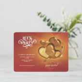 パーティー金ゴールドハートが日付を保存しよう(バージョン5) セーブザデート (スタンド正面)