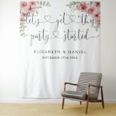 パーティー開始スクリプトフローラ結婚の背景 タペストリー (インサイチュ)