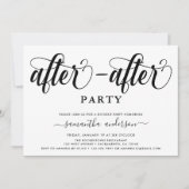 パーティー離シンプル婚後のパーティー 招待状 (正面)