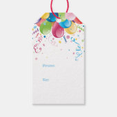 パーティー風船ギフトラベル ギフトタグ (正面)