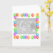 パーティー風船 カード (黄色い花)