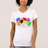 パーティー風船 女性用Tシャツ Tシャツ (正面)