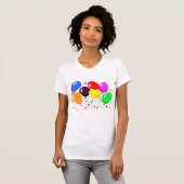 パーティー風船 女性用Tシャツ Tシャツ (正面フル)