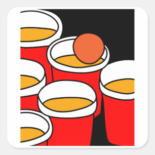 パーティー飲みゲームBeerpongビアポン スクエアシール