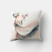 パーティー飲み女 クッション (裏面)