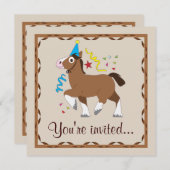 パーティー馬誕生会 招待状 (正面/裏面)