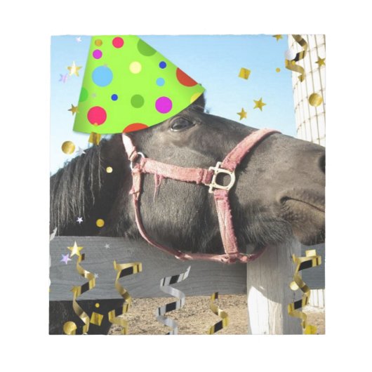 パーティー馬 ノートパッド (正面)